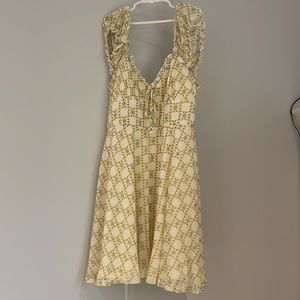 Urban Outfitters Flower Pattern Mini Dress Size Medium